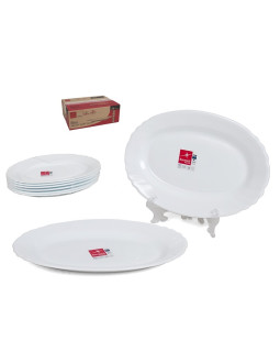 Ovaalne taldrik 22 cm, 1,5 x 15,5 x 22,5 cm, bormioli rocco