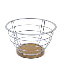 Metallist puuviljakorv, 26.00 x 26.00 x 16.00, kitchen&go
