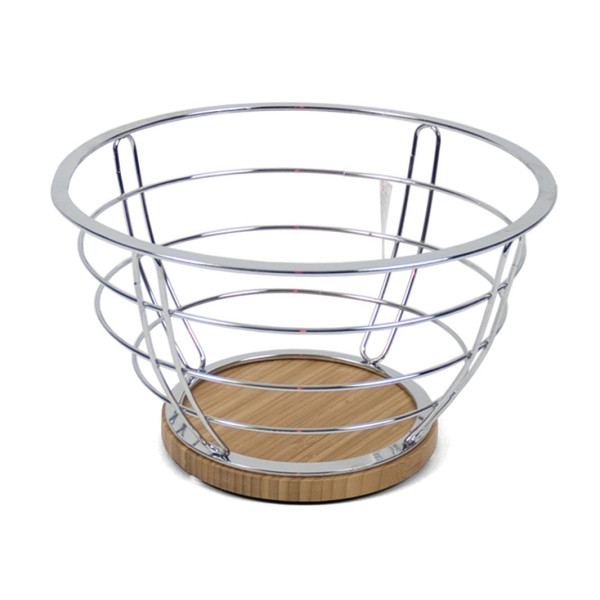 Metallist puuviljakorv, 26.00 x 26.00 x 16.00, kitchen&go