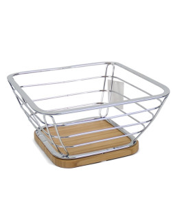 Metallist puuviljakorv, 25.00 x 25.00 x 12.00, kitchen&go