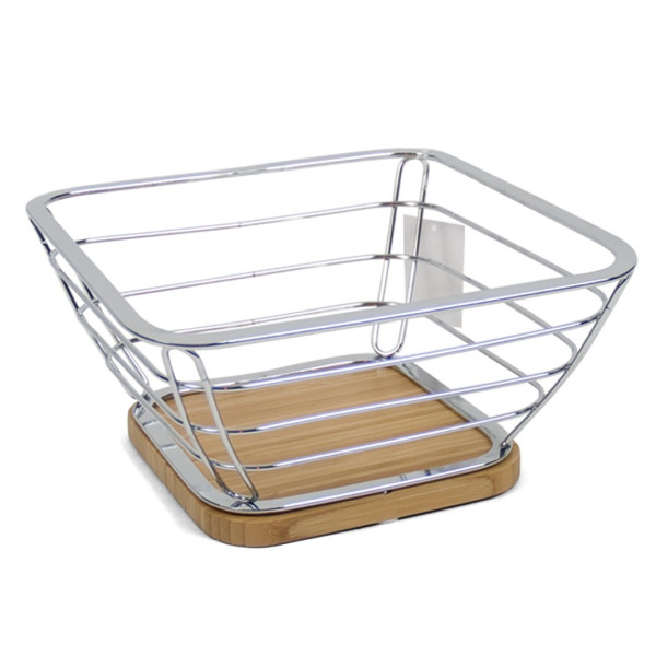 Metallist puuviljakorv, 25.00 x 25.00 x 12.00, kitchen&go