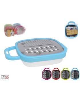 Mitmeotstarbeline riiv plastikust anumaga, 5 × 15 × 18 cm, kitchen&go