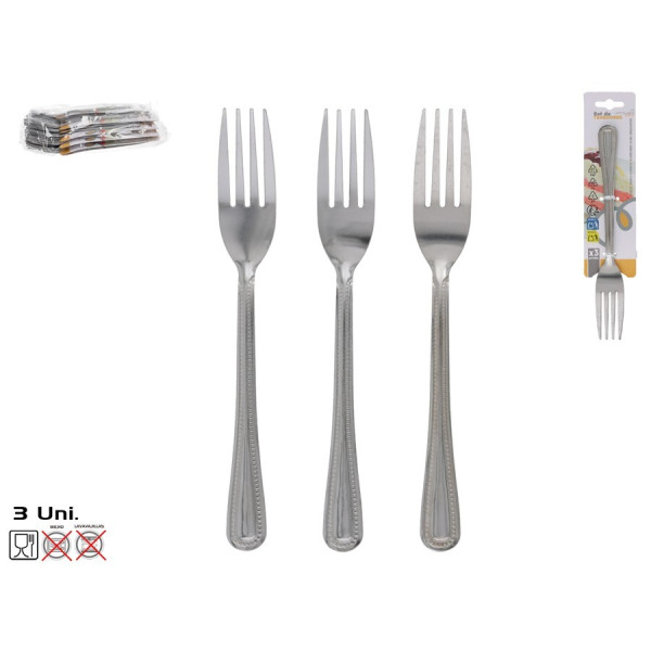 Kahvlite komplekt, 3 tk, 21 x 1 x 4,5 cm, kitchen&go