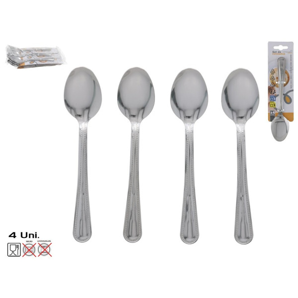 Lusikate komplekt, 4 tk, 17 x 1 x 4,5 cm, kitchen&go