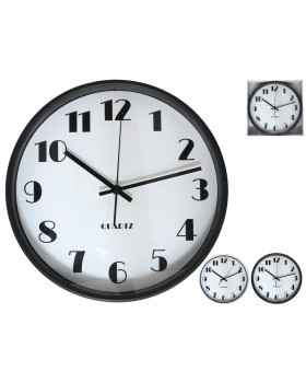 Seinakell 30 cm, suured numbrid, 2 varianti, 30 x 30 x 4 cm, decorlife Seinakell 30 cm, suured numbrid, 2 varianti, 30 x 30 x 4 cm, decorlife