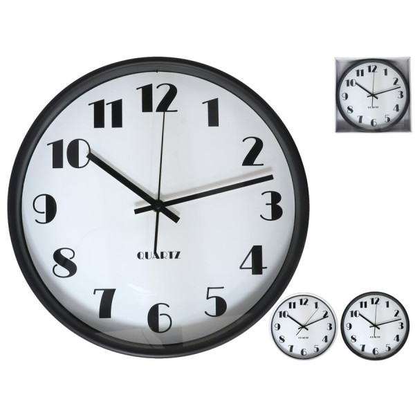 Seinakell 30 cm, suured numbrid, 2 varianti, 30 x 30 x 4 cm, decorlife Seinakell 30 cm, suured numbrid, 2 varianti, 30 x 30 x 4 cm, decorlife