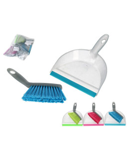 Puhastuskomplekt, hari ja kühvel, 4 x 18 x 26 cm, gerimport