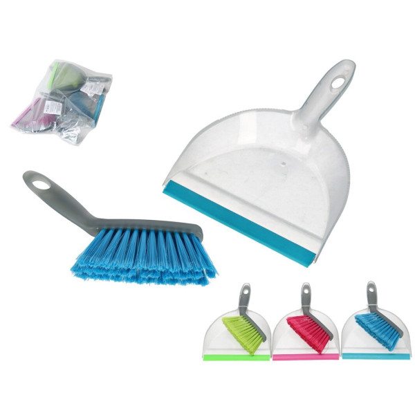 Puhastuskomplekt, hari ja kühvel, 4 x 18 x 26 cm, gerimport