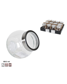 Klaasist säilituspurk 150 ml, 7,5x5,5x8 cm, kitchen&go