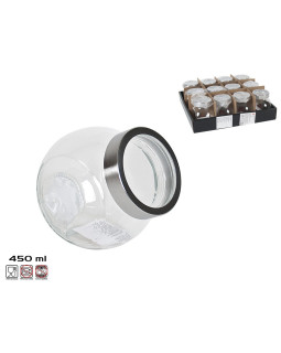 Klaasist säilituspurk 450 ml, 10x7,5x10,5 cm, kitchen&go