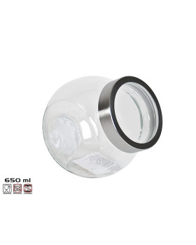 Klaasist säilituspurk 650 ml, 12x9x13 cm, kitchen&go