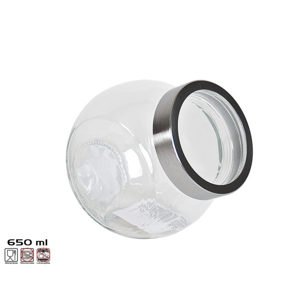 Klaasist säilituspurk 650 ml, 12x9x13 cm, kitchen&go