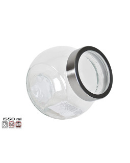 Klaasist säilituspurk 1500 ml, 13x13x16 cm, kitchen&go