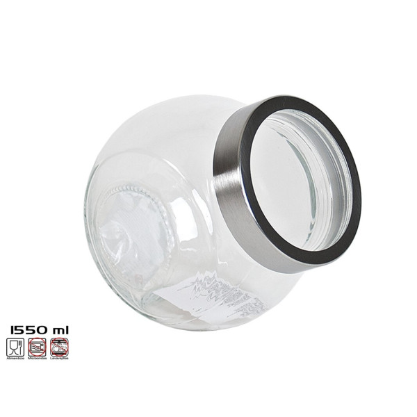 Klaasist säilituspurk 1500 ml, 13x13x16 cm, kitchen&go
