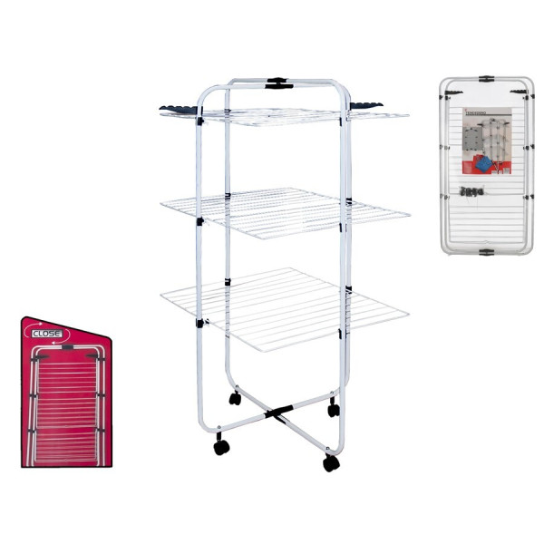 3-korruseline kuivatusrest, 135 x 61 x 71 cm, gerimport 3-korruseline kuivatusrest, 135 x 61 x 71 cm, gerimport