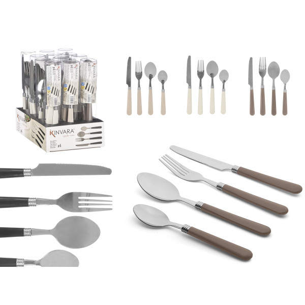 4-osaline söögiriistade komplekt, 22×4×4 cm, 11316, kinvara