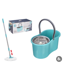 8l ämber pöörleva väänaja ja metallmopiga, 20x39x22cm, 12302, kipit