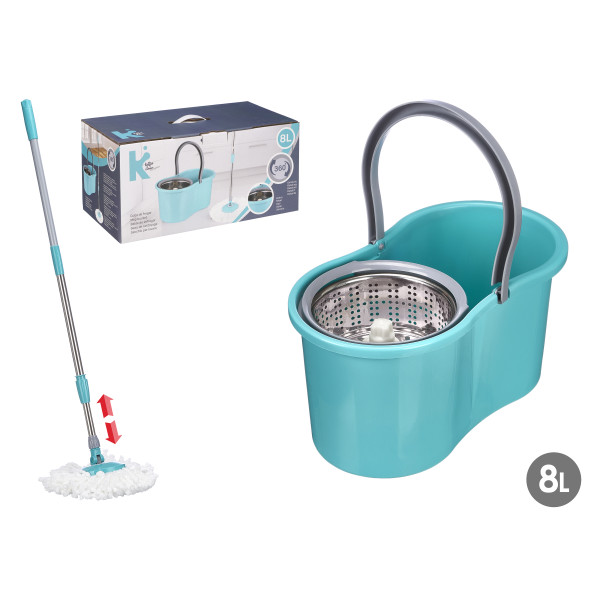 8l ämber pöörleva väänaja ja metallmopiga, 20x39x22cm, 12302, kipit