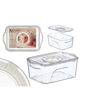 Väike külmkapi organisaator kaanega, valge, 8.5×21×13.2 cm, 12508, kinvara