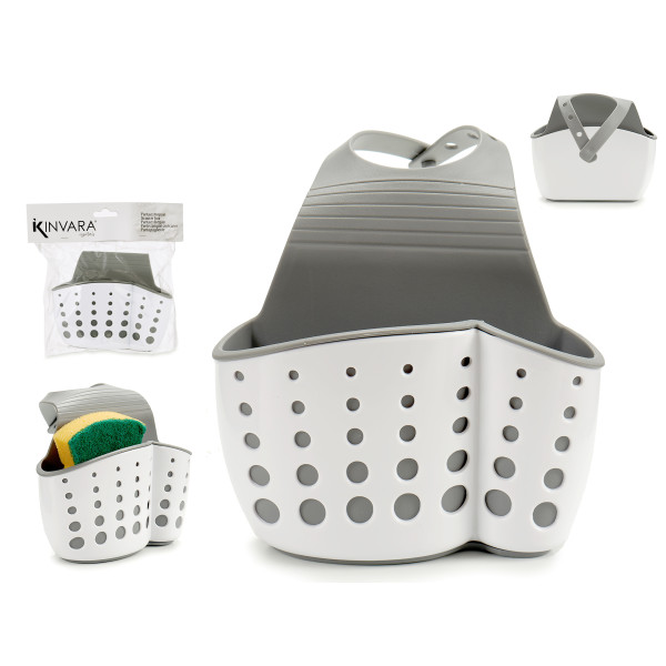 Plastikust korv, seinale kinnitatav, valge, 11.5×15×8 cm, 55014, kinvara