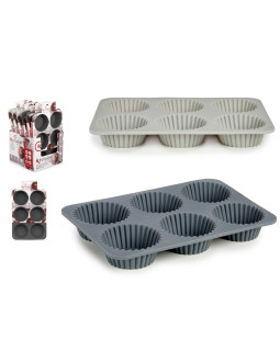 Silikoonist küpsetusvorm 6 muffinile, 3×25.7×17.5 cm, 76835, kinvara