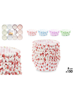 150 tk küpsetuspaberist vormide komplekt, 8 cm, assortii 4, 6.5×5.5×5.5 cm, 78480, kinvara