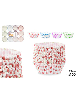 150 tk küpsetuspaberist vormide komplekt, 12 cm, assortii 4, 8.5×8×8 cm, 78482, kinvara