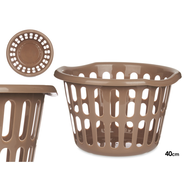 Ümmargune korv 40 cm, taupe, 85319, kipit