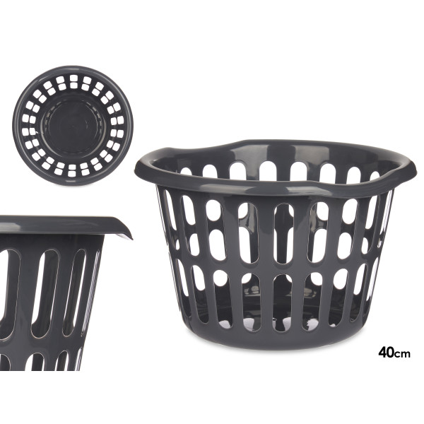 Ümmargune korv 40 cm, antratsiit, 85320, kipit