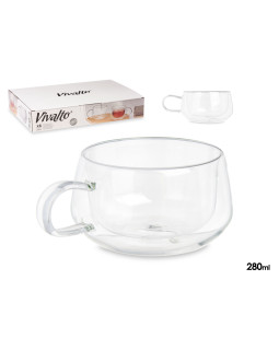 Borosilikaatklaasist teetass 280 ml, 6×14×10 cm, 85368, kinvara
