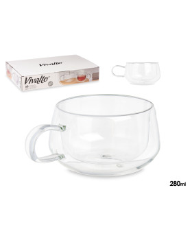 Borosilikaatklaasist teetass 280 ml, 6×14×10 cm, 85368, kinvara