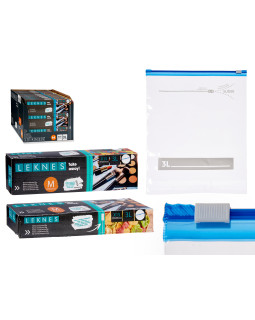 Mitmeotstarbelised lukuga kotid 3 l, 15 tk, 25×30+2.5 cm, 87071, leknes