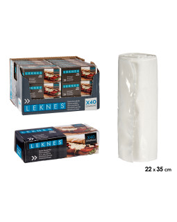 Plastikust võileivakotid, 40 tk, 4.4×14.3×5.3 cm, 87072, leknes