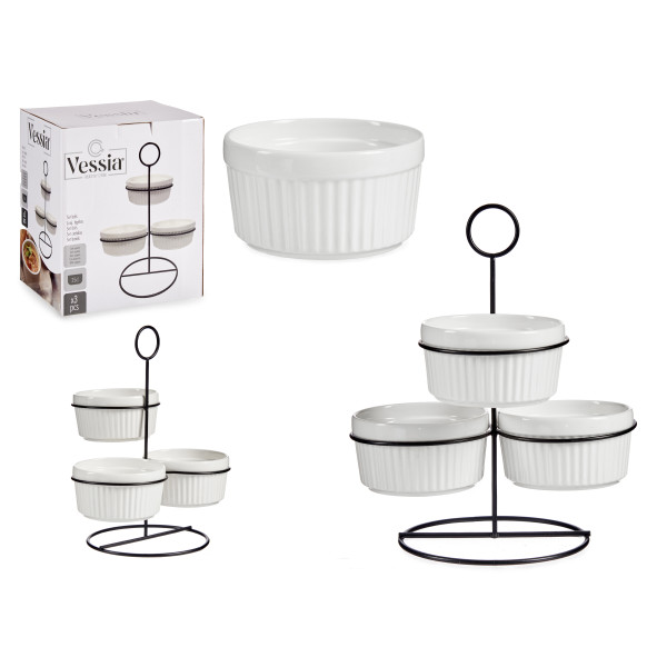 3 kausi komplekt alusega, 250 ml, 90422, vessia