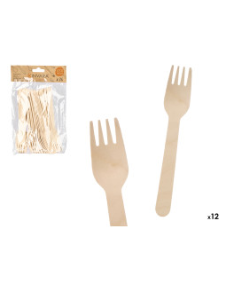 24 puidust kahvli komplekt, 23×14×3.3 cm, 93545, kinvara