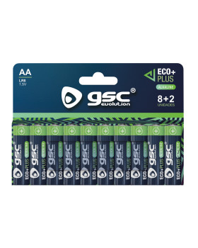 Gsc ecoplus alkaline lr6 (aaa) leelispatareid, 10 tk/pakendis, 106000055