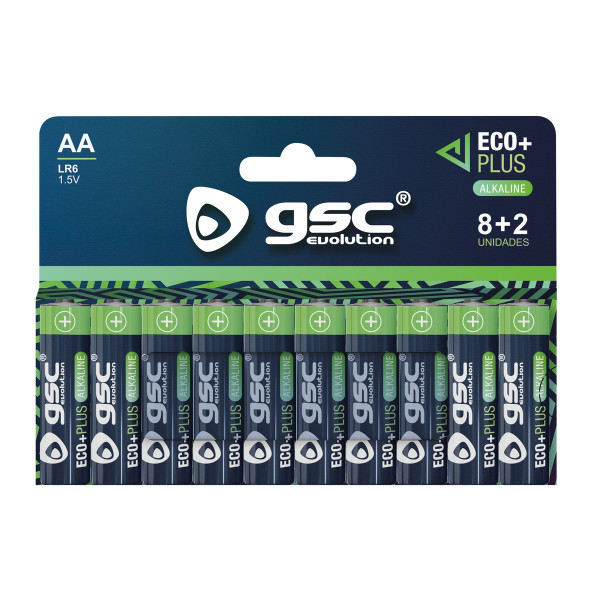 Gsc ecoplus alkaline lr6 (aaa) leelispatareid, 10 tk/pakendis, 106000055