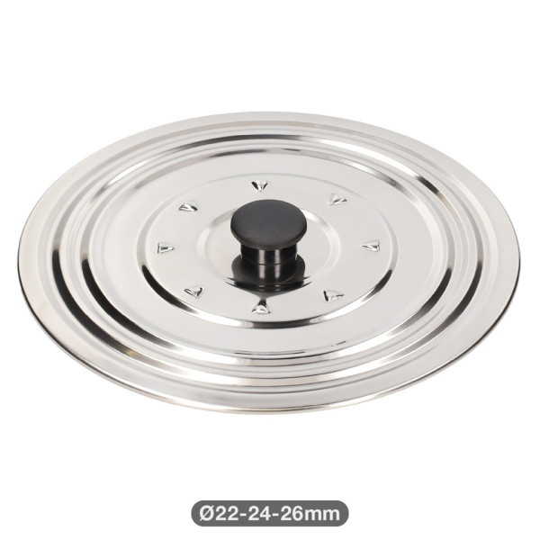 Universaalne roostevabast terasest kaas pottidele ja pannidele ø22–24–26 cm, 401015012, vassary Universaalne roostevabast terasest kaas pottidele ja pannidele ø22–24–26 cm, 401015012, vassary
