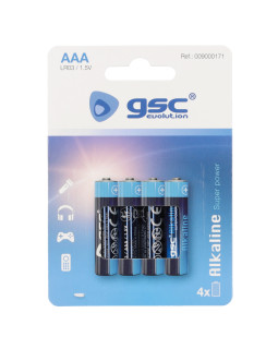 Gsc evolution alkaline lr03 (aaa) leelispatareid, 4 tk/blisterpakendis, 009000171
