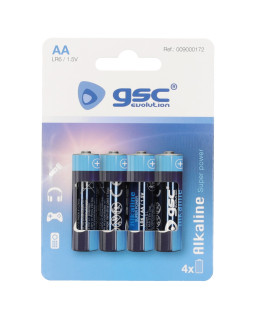 Gsc evolution alkaline lr6 (aa) leelispatareid, 4 tk/blisterpakendis, 009000172
