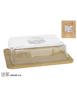 Juustukauss kaanega 26 x 21 cm, 7,5 x 26 x 21 cm, kitchen&go