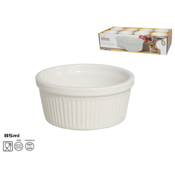 Karastatud portselanist kauss, 3,5 x 8 x 8 cm, kitchen&go