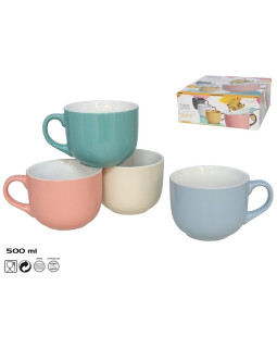 Suur kivikeraamiline kruus 500 ml luna, 8,5 x 14,5 x 11 cm, kitchen&go