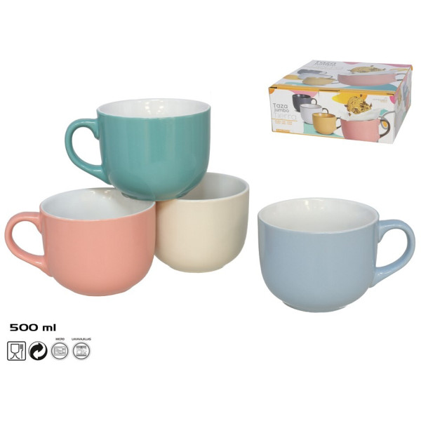 Suur kivikeraamiline kruus 500 ml luna, 8,5 x 14,5 x 11 cm, kitchen&go Suur kivikeraamiline kruus 500 ml luna, 8,5 x 14,5 x 11 cm, kitchen&go