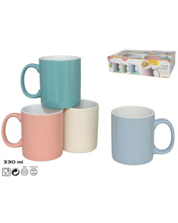 Kivikeraamiline kruus 330 ml luna, 9,5 x 12,5 x 8,5 cm, kitchen&go