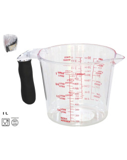Mõõdukann 1 l, 12 x 19,5 x 13,5 cm, kitchen&go