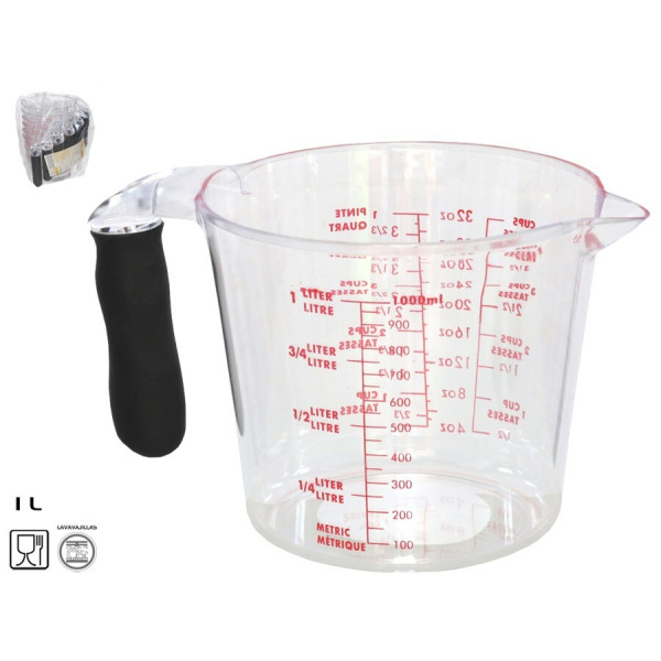 Mõõdukann 1 l, 12 x 19,5 x 13,5 cm, kitchen&go