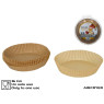 Õhufritüüri paberküpsetusvorm 16 cm (100 tk), 4,5 x 19 x 19 cm, kitchen&go