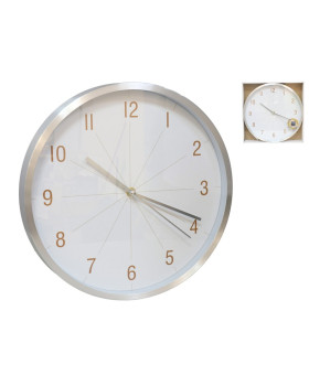 Seinakell 30 cm, hõbedane, 30 x 30 x 4 cm, decorlife Seinakell 30 cm, hõbedane, 30 x 30 x 4 cm, decorlife