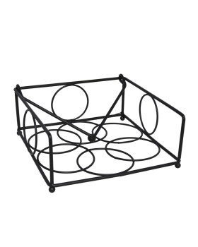 Salvrätirõngas must 18,5 x 19 x 8 cm, kitchen&go